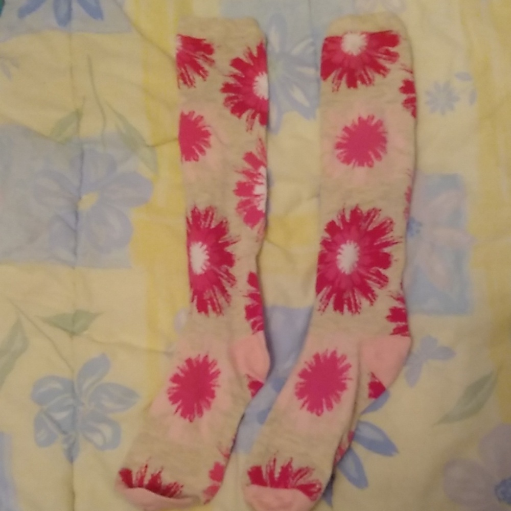 Girl's Flower Knee Socks
